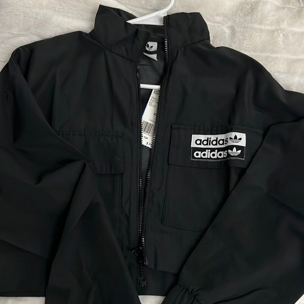 Adidas Black Crop Jacket